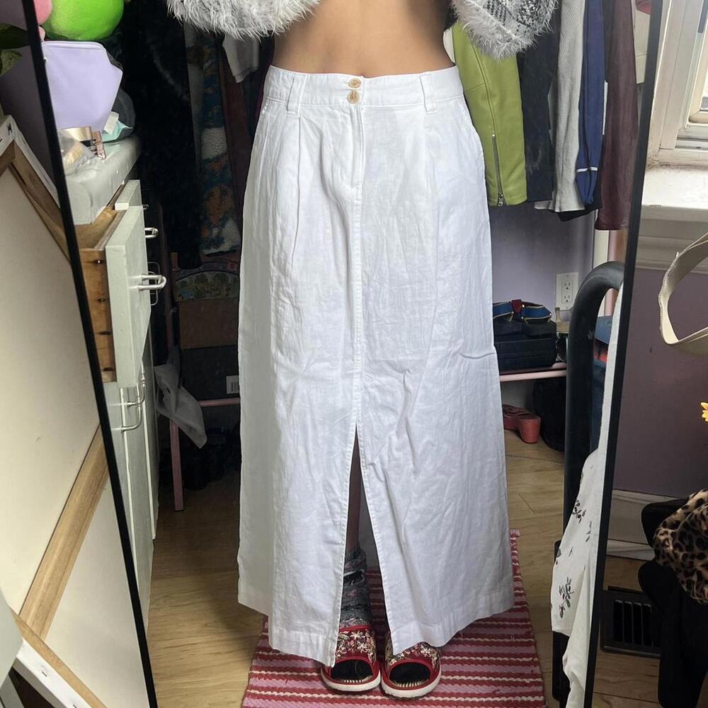 Cute Long White Skirt